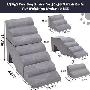 Dog Stair for High Beds 36 inches Tall